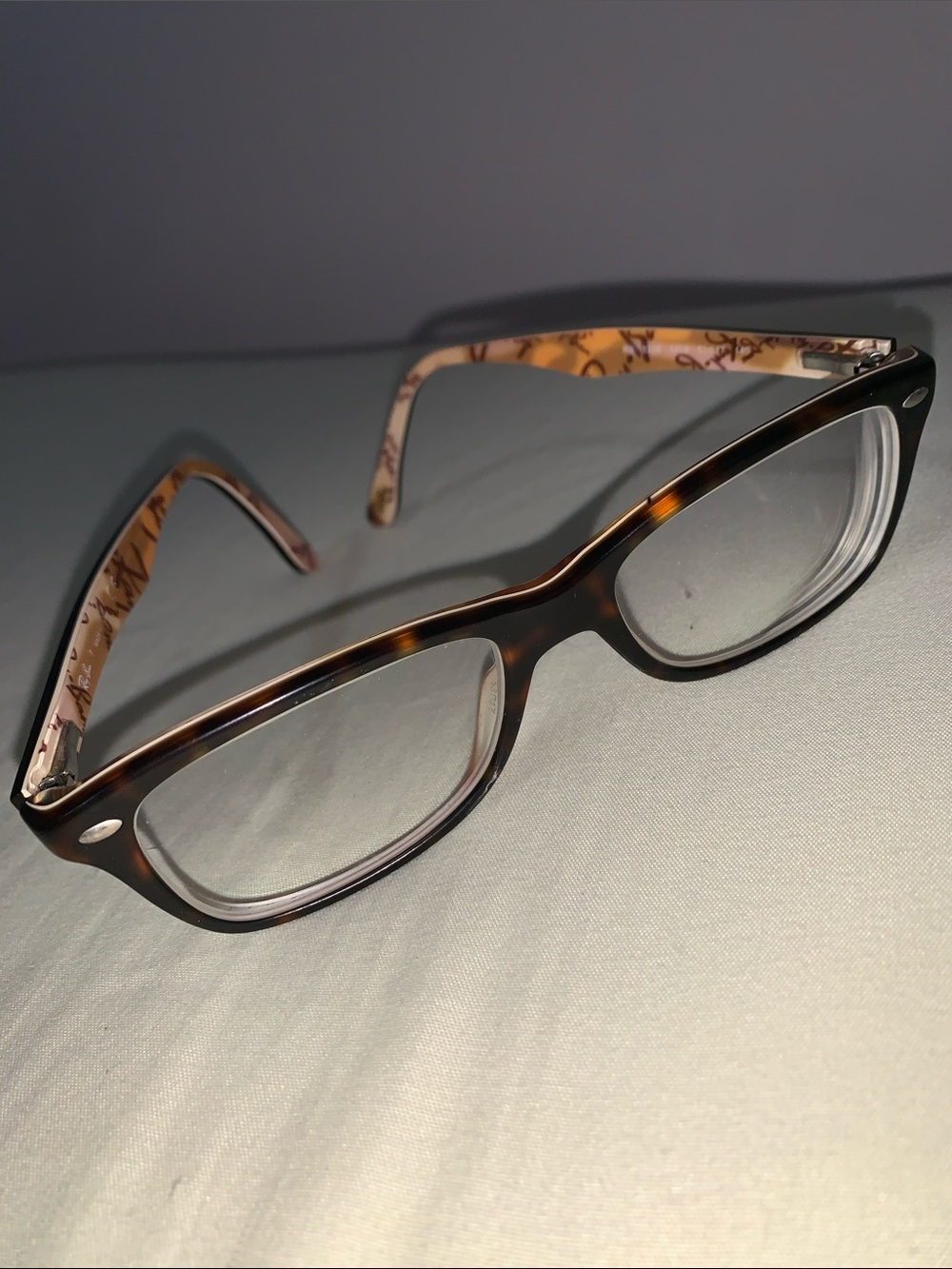 Ray-Ban Tortoiseshell Brown and Beige Eyeglasses
